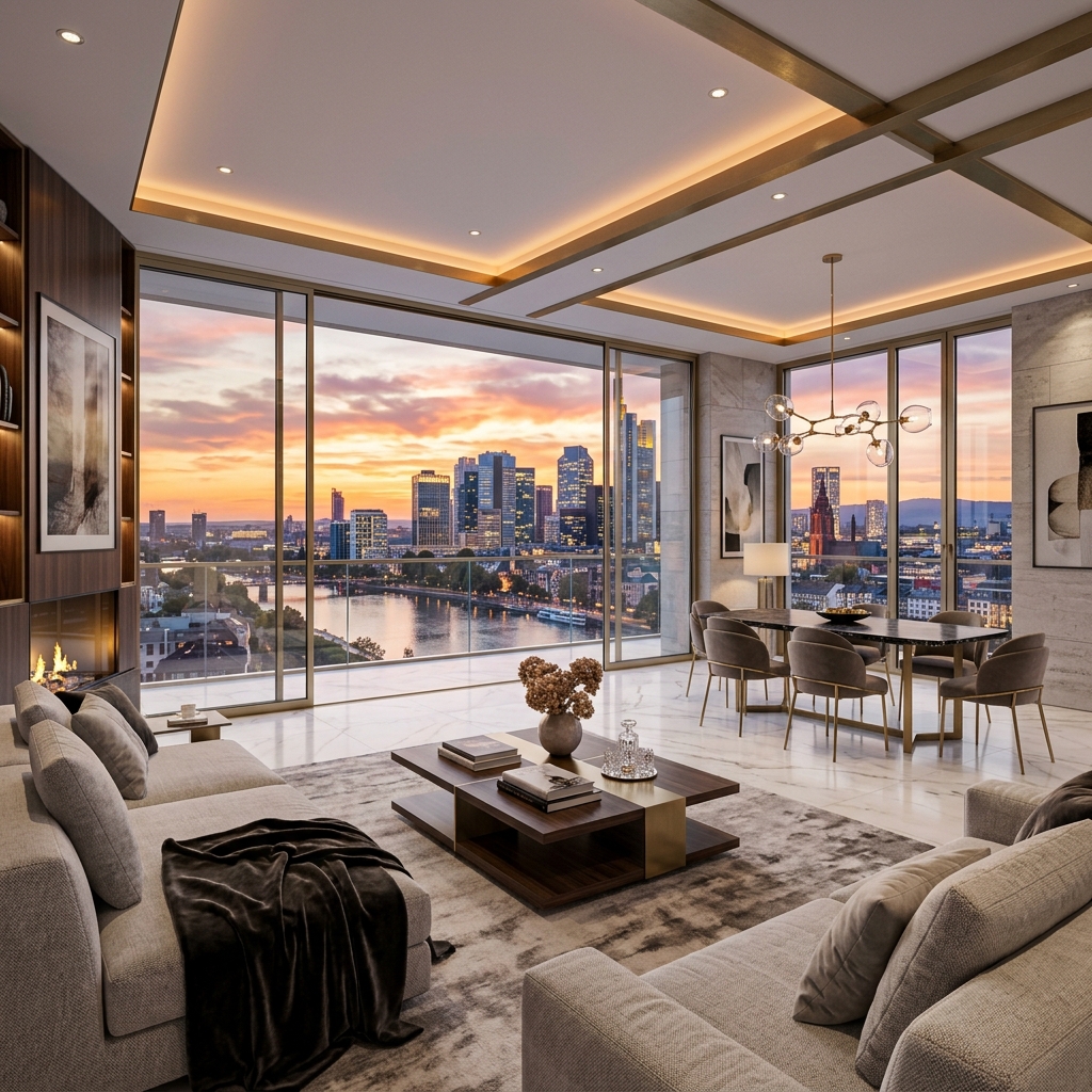 Luxus-Penthouse "Skyline View" in Frankfurt